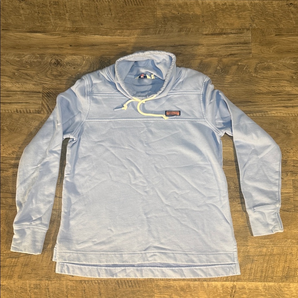 Vineyard Vines Light Blue Cowlneck Sweatshirt - Size S
